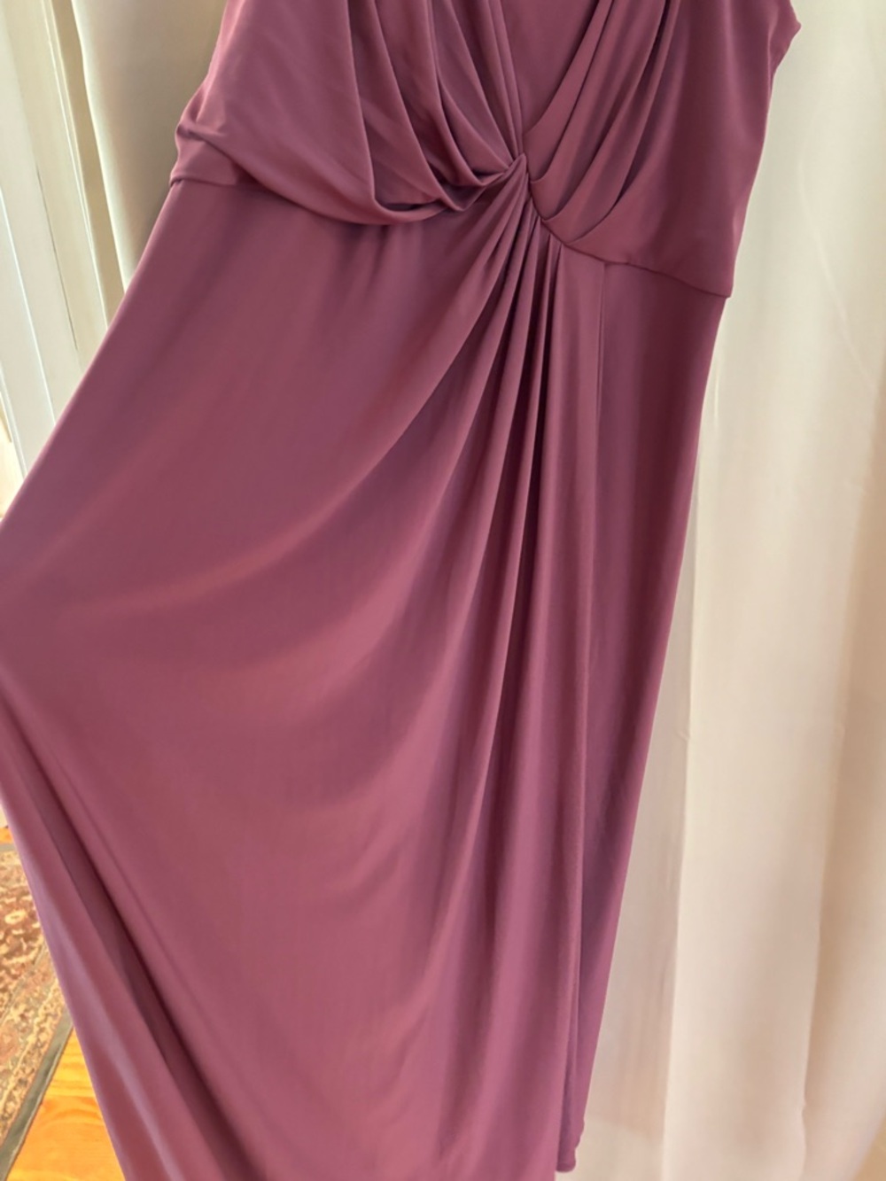 Women’s Mauve Twist-Front Formal Maxi Dress - Picture 6 of 10